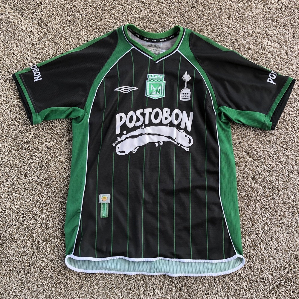 Vintage Umbro Athletico Nacional 03/04 Jersey Soccer Postobon Mens M Green Kit